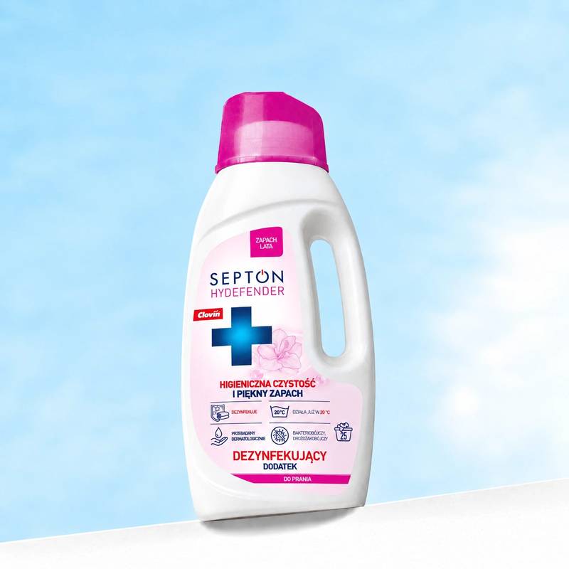 Septon Hydefender Zapach Lata, dezynfekujący dodatek do prania, butelka 1,5 l, EAN 5903855504646