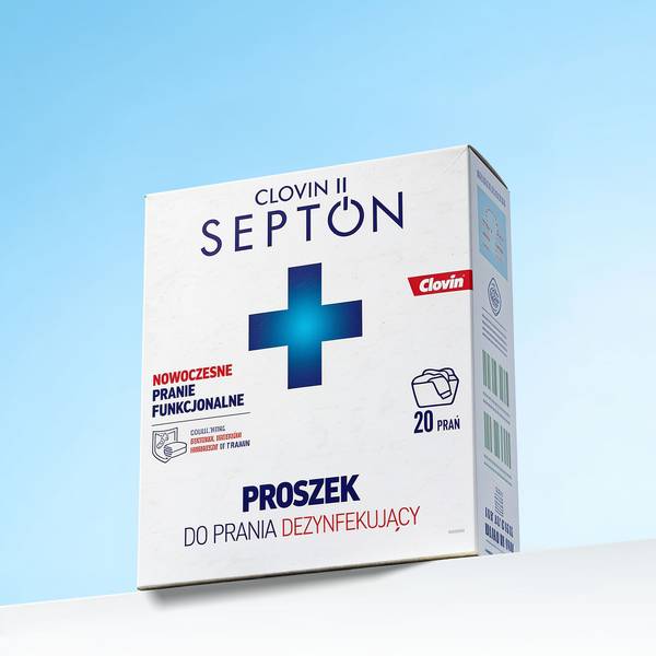 Karton Clovin II Septon 2,3 kg, proszek do prania