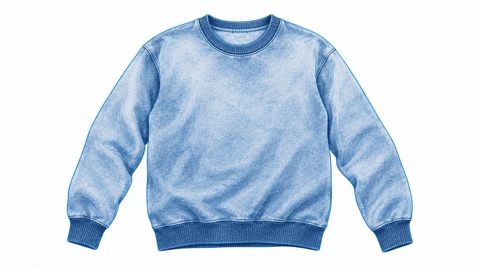 Bluza z wyblakłym, spranym kolorem